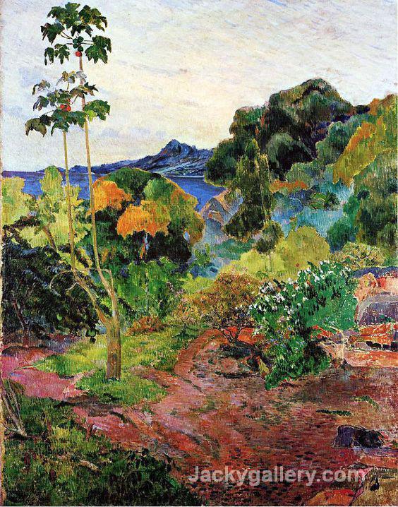 Vegetation Tropicale, Martinique, by Paul Gauguin paintings reproduction